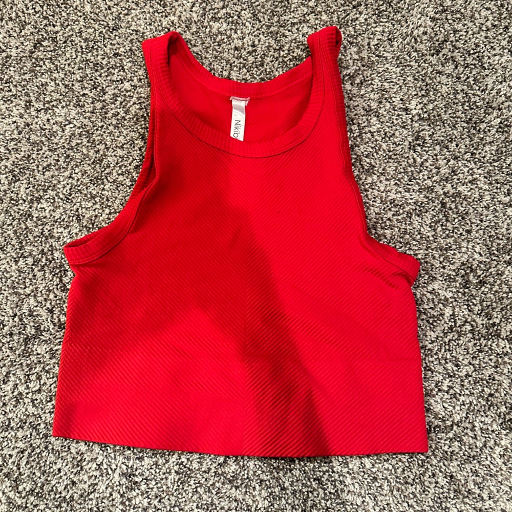 NikiBiki high neck crop top